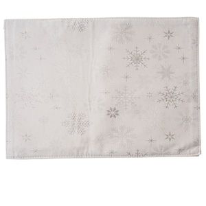 Napron de masă de Crăciun impermeabil Fulgi argintii, 32 x 45 cm imagine