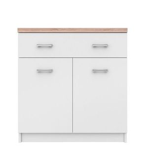 Dulăpiu TOPTY 2D1S tip 14, alb, alb imagine