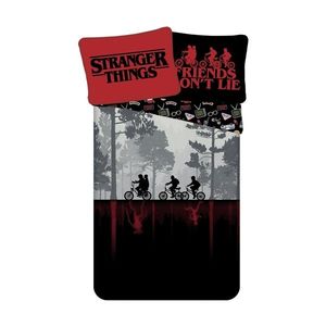 Jerry Fabrics Lenjerie de pat din bumbac Stranger Things Upside Down, 140 x 200 cm, 70 x 90 cm imagine