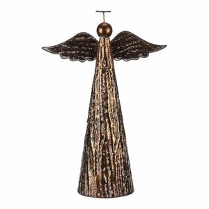 Decorație metalică de Crăciun pentru așezat Înger, mărime XL, cupru imagine