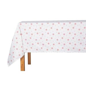 Fată de masă de Crăciun Red Snowflakes on White, 130 x 180 cm imagine