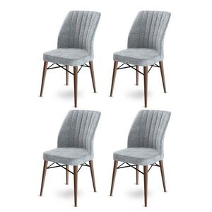 Set de scaune de sufragerie Flex Grey and Brown, 4buc., gri imagine