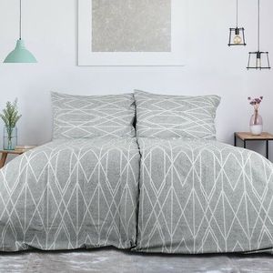 B.E.S. Petrovice Lenjerie de pat din bumbacExkluziv Gray stripes, 140 x 200 cm, 70 x 90 cm imagine