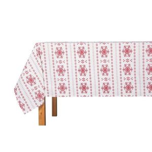 Fată de masă de Crăciun Red Snowflakes, 130 x 180cm imagine