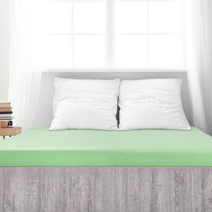 Cearșaf de pat 4Home Mako jersey verde, verde, 90 x 200 cm imagine