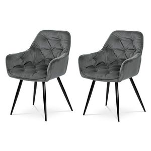 Set de scaune de sufragerie DCH-421 GREY4, 2 buc., gri imagine