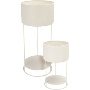 Set de suporturi metalice pentru flori Navellialb, 2 buc., alb imagine