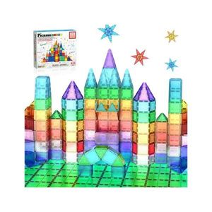 Set magnetic de construcție PicassoTiles 101piese, blocuri de construcție de bază imagine