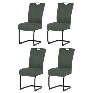 Set de scaune de sufragerie DCL-E2008 GRN2, 4 buc., verde imagine