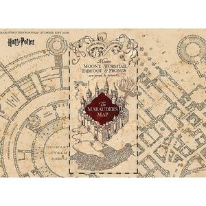 Fototapetă pentru copii Harry Potter Marauders Map252 x 182 cm, 4 părți imagine