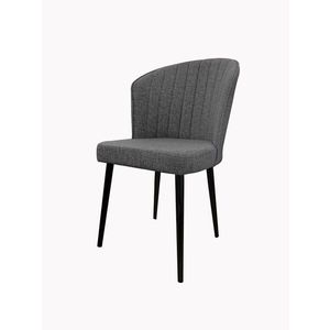 Set de scaune de sufragerie Rubi Grey and Black, 4buc., 4 buc imagine