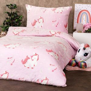 Lenjerie de pat luminoasă din microflanel 4Home Fairytale, 140 x 200 cm, 70 x 90 cm imagine