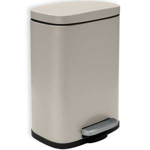 Spirella Coș de gunoi cu pedală Akira 5 l, gri-maro mat, maro imagine