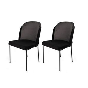 Set de scaune de sufragerie Dore Grey and Black, 2buc. imagine