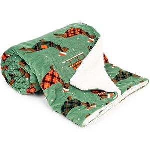 Pătură de Crăciun imitație blăniță 4Home Woof, 150 x 200 cm imagine