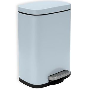 Spirella coș de gunoi cu pedală Akira 5 l, albastru mat gheață, albastru imagine
