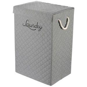 Autronic Coș pentru gunoi din material textil cumâner și capac, bej imagine