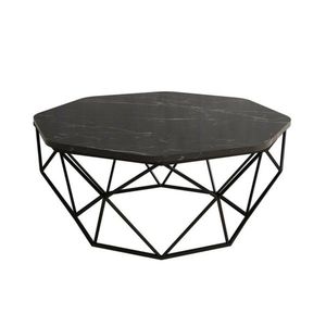 Măsuță de cafea Diamond Black Marble, negru imagine