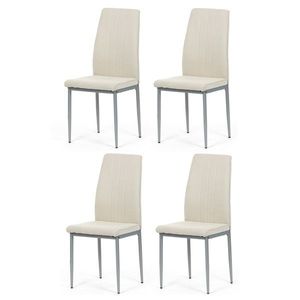 Set de scaune de sufragerie DCL-379 CRM2, 4 buc., crem deschis imagine