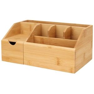 Organizator cosmetice Eleganza Bamboo , 24 x 11 x15 cm imagine