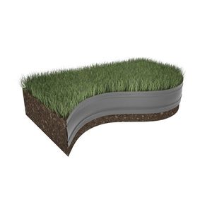 Amispol Bordură ascunsă pentru grădină, 12, 5 x 800cm imagine