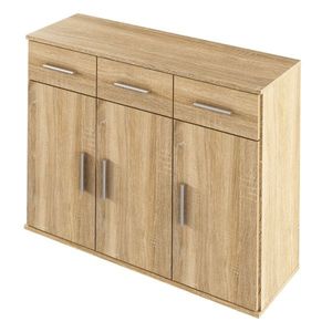 Dulap RESITA TIP 3, stejar Sonoma, maro deschis imagine