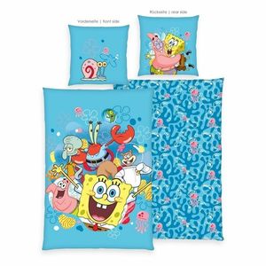 Lenjerie de pat din bumbac Herding Spongebob, 135 x 200 cm, 80 x 80 cm imagine