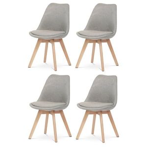 Set de scaune de sufragerie CT-751 LAN2, 4 buc., bej imagine