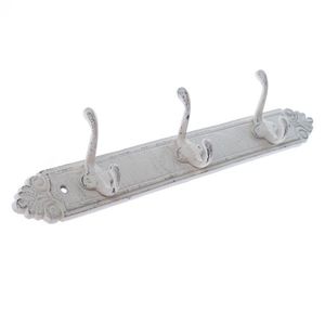 Cuier din fontă Enfeite alb, 43 x 7 cm, alb imagine