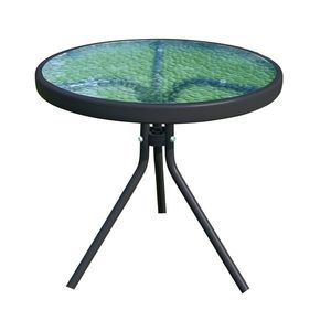 Măsuță de grădină, oțel negru/sticlă temperată, HABIR imagine