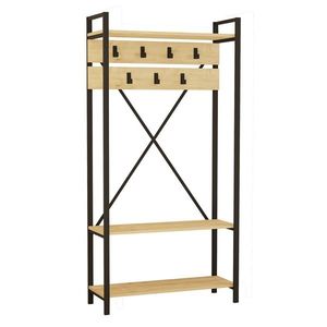 Cuier cu raft pentru pantofi Alfa Sapphire andGrey, maro imagine