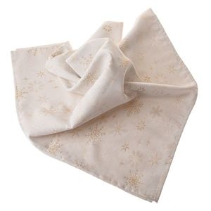 Fată de masă de Crăciun impermeabilă Mix de fulgi, 140 x 140 cm imagine