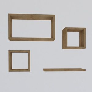 Raft Babi Sapphire Oak, 4 bucăți, naturală imagine