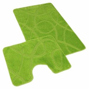 Set de covorașe de baie Kvalitex Elipse verde, 60 x 100 cm, 60 x 50 cm imagine
