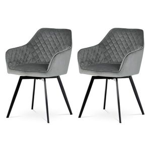 Set de scaune de sufragerie DCH-425 GREY4, 2 buc., gri imagine