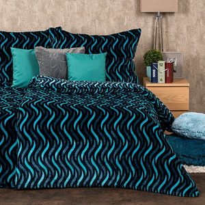 Lenjerie de pat 4Home Wave microflanelă, 160 x 200 cm, 70 x 80 cm imagine