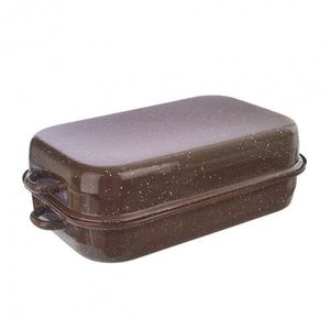 Orion Tigaie smaltată BROWN, 34, 5 x 23 cm, M imagine