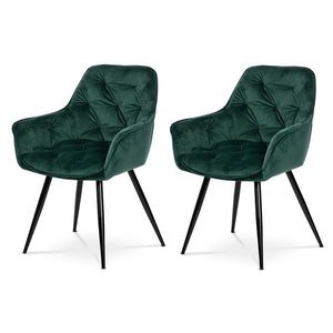 Set de scaune de sufragerie DCH-421 GRN4, 2 buc., verde imagine