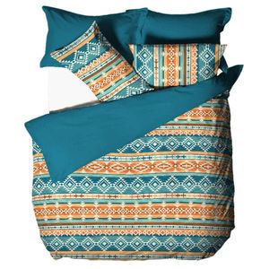 B.E.S. Petrovice Lenjerie de pat din flanel AztecSpirit, 140 x 200 cm, 70 x 90 cm imagine