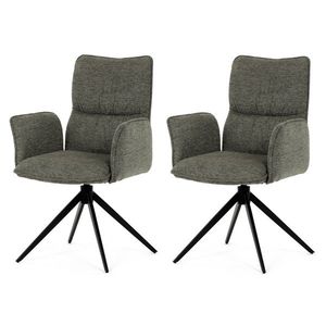 Set de scaune de sufragerie DCH-D1328 GRN2, 2 buc., verde imagine