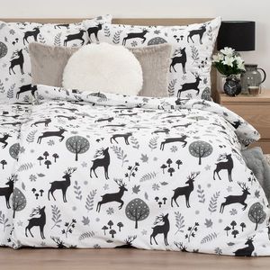 Lenjerie de pat din flanel 4Home Autumn Forest, 140 x 200 cm, 70 x 90 cm imagine