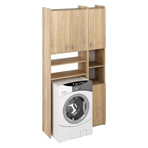 Dulap deasupra mașinii de spălat MIRALI, stejar sonoma, maro deschis imagine