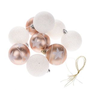 Set de decorațiuni de Crăciun Novara, diametru 8cm, 9 bucăți imagine