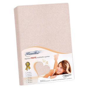 Bellatex Cearșaf din bumbac terry roz pudră, 120 x200 cm, roz, 120 x 200 cm imagine