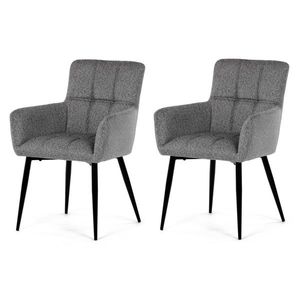 Set de scaune de sufragerie DCH-P3146 SIL2, 2 buc., gri deschis imagine