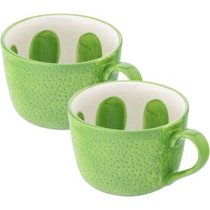 Altom Set de căni jumbo din ceramică Tropicanalime 470 ml, 2 buc., verde imagine