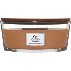 Lumânare parfumată WoodWick Santal Myrrh, 453 g imagine