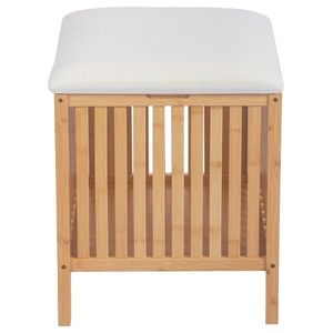 Taburet cu spațiu de depozitare B066 NAT, bambus imagine
