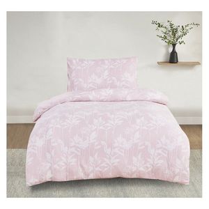 Lenjerie de pat din bumbac Culoare roz , 140 x 200cm, 70 x 90 cm imagine