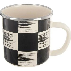 Orion Cană smălțuită Șah, 0, 41 l, diametru 8, 8 cm imagine